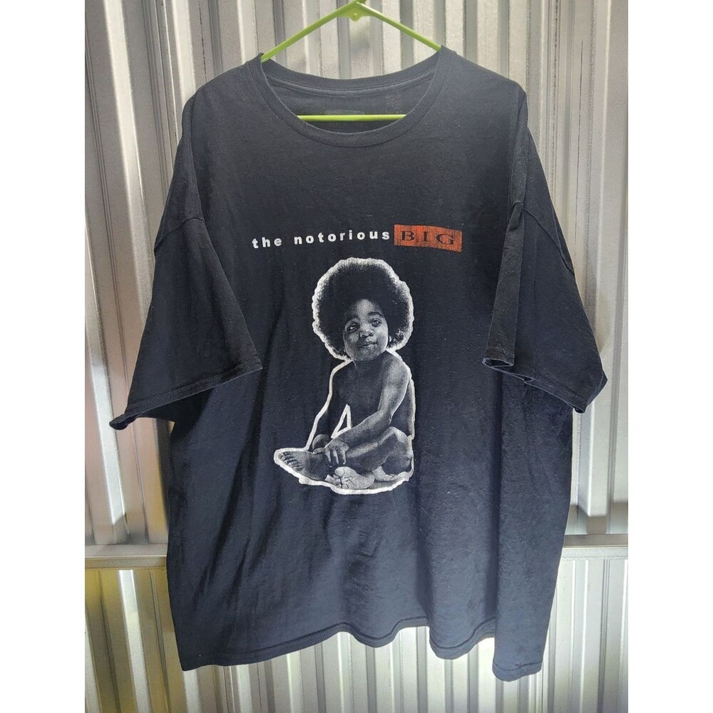 The Notorious B.I.G Short Sleeve Men's T-shirt Black Size 3XL